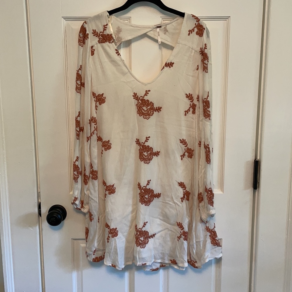 Free People Embroidered Floral Dress